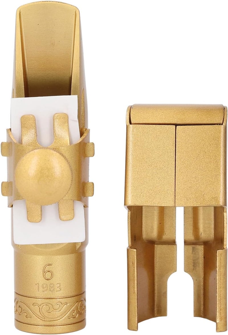 NOENNULL Soprano Saxophone Mouthpiece Model 6 Gold Plated Brass Metal Sax Saxophone Mouthpiece B Flat Soprano Sax Mouthpiece Musical Instruments Accessory - Image 2